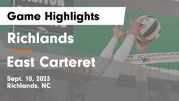 Richlands  vs East Carteret Game Highlights - Sept. 18, 2023