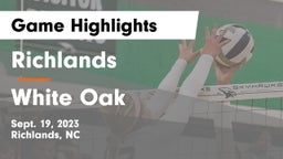 Richlands  vs White Oak Game Highlights - Sept. 19, 2023