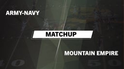 Matchup: Army-Navy High vs. Mountain Empire  2016