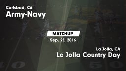 Matchup: Army-Navy High vs. La Jolla Country Day  2016