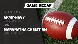 Recap: Army-Navy  vs. Maranatha Christian  2016