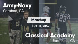 Matchup: Army-Navy High vs. Classical Academy  2016