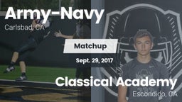 Matchup: Army-Navy High vs. Classical Academy  2017