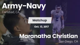 Matchup: Army-Navy High vs. Maranatha Christian  2017