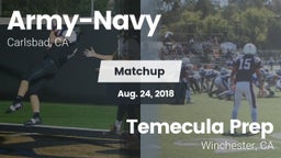 Matchup: Army-Navy High vs. Temecula Prep  2018