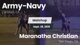 Matchup: Army-Navy High vs. Maranatha Christian  2018