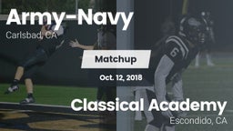 Matchup: Army-Navy High vs. Classical Academy  2018