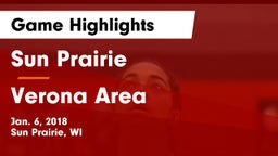 Sun Prairie vs Verona Area  Game Highlights - Jan. 6, 2018