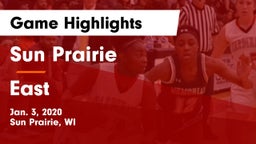 Sun Prairie vs East  Game Highlights - Jan. 3, 2020