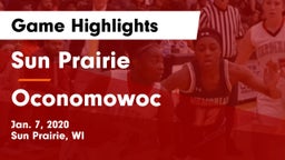 Sun Prairie vs Oconomowoc  Game Highlights - Jan. 7, 2020
