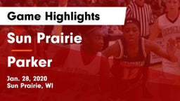Sun Prairie vs Parker  Game Highlights - Jan. 28, 2020