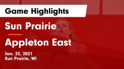 Sun Prairie vs Appleton East  Game Highlights - Jan. 23, 2021