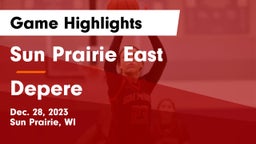 Sun Prairie East  vs Depere Game Highlights - Dec. 28, 2023