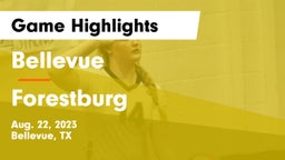 Bellevue  vs Forestburg  Game Highlights - Aug. 22, 2023