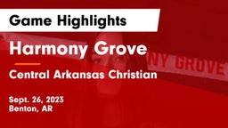 Harmony Grove  vs Central Arkansas Christian Game Highlights - Sept. 26, 2023