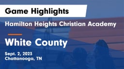 Hamilton Heights Christian Academy  vs White County  Game Highlights - Sept. 2, 2023