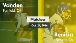 Matchup: Vanden  vs. Benicia  2016