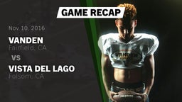 Recap: Vanden  vs. Vista del Lago  2016