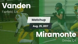 Matchup: Vanden  vs. Miramonte  2017