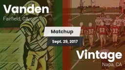 Matchup: Vanden  vs. Vintage  2017
