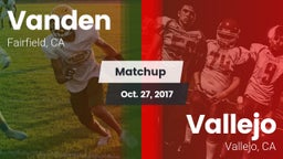 Matchup: Vanden  vs. Vallejo  2017