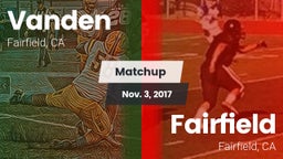 Matchup: Vanden  vs. Fairfield  2017