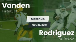 Matchup: Vanden  vs. Rodriguez  2018