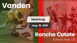 Matchup: Vanden  vs. Rancho Cotate  2019