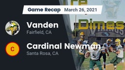 Recap: Vanden  vs. Cardinal Newman  2021