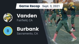 Recap: Vanden  vs. Burbank  2021