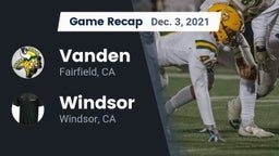 Recap: Vanden  vs. Windsor  2021