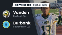 Recap: Vanden  vs. Burbank  2022