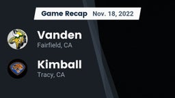 Recap: Vanden  vs. Kimball  2022