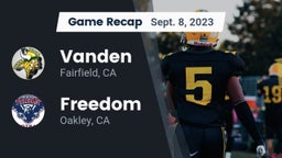 Recap: Vanden  vs. Freedom  2023