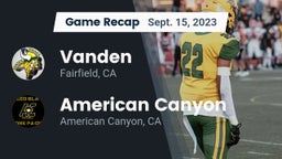 Recap: Vanden  vs. American Canyon  2023