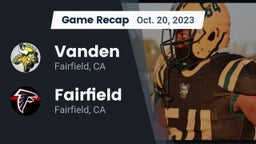 Recap: Vanden  vs. Fairfield  2023