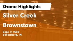 Silver Creek  vs Brownstown Game Highlights - Sept. 2, 2023