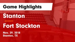 Stanton  vs Fort Stockton  Game Highlights - Nov. 29, 2018