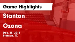 Stanton  vs Ozona  Game Highlights - Dec. 28, 2018