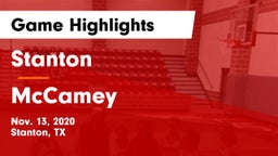 Stanton  vs McCamey  Game Highlights - Nov. 13, 2020