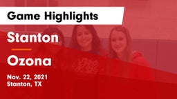 Stanton  vs Ozona  Game Highlights - Nov. 22, 2021