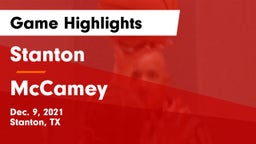 Stanton  vs McCamey  Game Highlights - Dec. 9, 2021