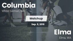 Matchup: Columbia  vs. Elma  2016