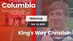 Matchup: Columbia  vs. King's Way Christian  2016