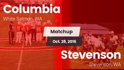 Matchup: Columbia  vs. Stevenson  2016