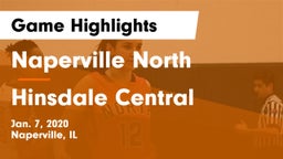 Naperville North  vs Hinsdale Central  Game Highlights - Jan. 7, 2020
