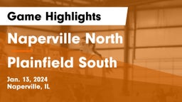 Naperville North  vs Plainfield South  Game Highlights - Jan. 13, 2024