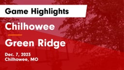 Chilhowee  vs Green Ridge  Game Highlights - Dec. 7, 2023