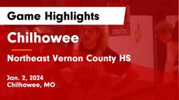 Chilhowee  vs Northeast Vernon County HS Game Highlights - Jan. 2, 2024