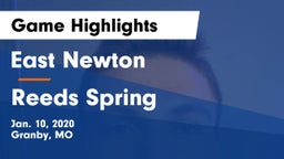 East Newton  vs Reeds Spring  Game Highlights - Jan. 10, 2020